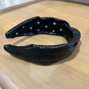 Lele Sadoughi Black Textured Headband